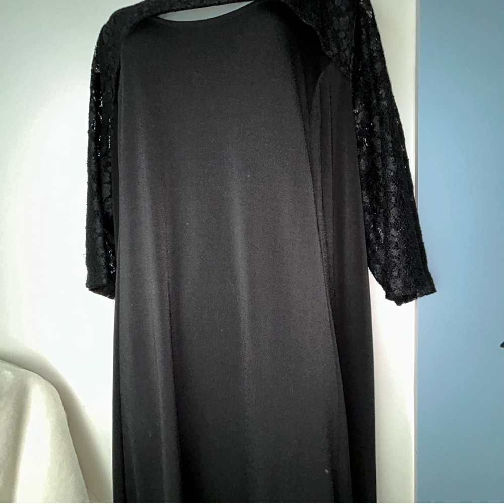 Catherines Black Lace Maxi Dress‎ 2X 22/24W - Picture 7 of 14
